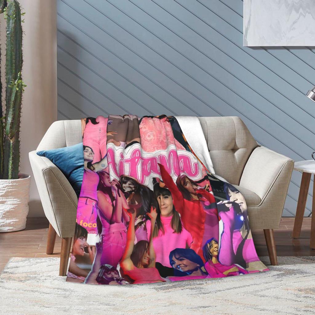 Aitanaed Singer Alpha Album Blanket Warm Cozy Fluffy  Throw Blankets for Bed 50x60 Inch Multiple Sizes Bedding Throws
