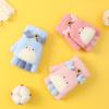 Neue Xuehuaxiu Kinderhandschuhe zum Warmhalten Kindergarten Baby niedliche Cartoon Klappstrickhandschuhe Großhandel