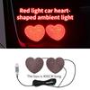 Car mood light, car atmosphere light, USB love LED light, warning light for heartbreak after a breakup Accessories