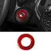 Red Carbon Fiber Interior Ignition Button Cover Trim For Chevrolet Sonic 2012-16