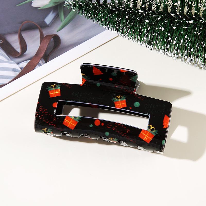 

Christmas Hair Claw Clip: Santa, Gingerbread Man, Snowman, Reindeer - Festive Hair Accessory