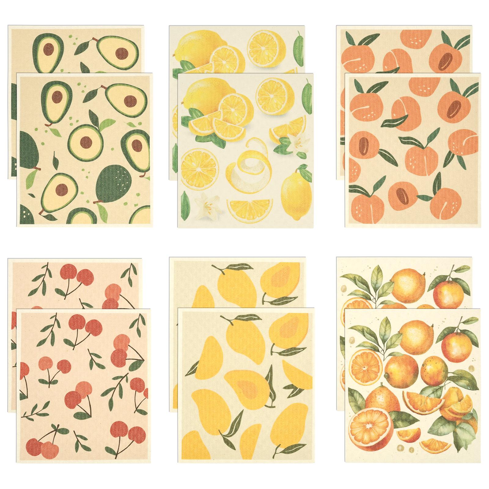 

8/2Pcs Kitchen Dish Towels Absorbent Swedish Dishcloths Kitchen Dish Rags Reusable Kitchen Dishcloths Washable Dish Towels