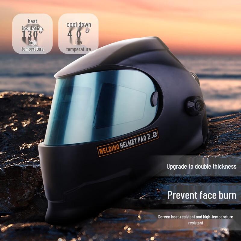 Lightweight Auto-Darkening Panoramic Welding Helmet