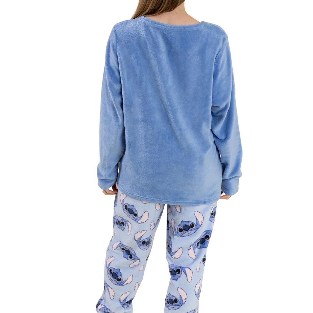 Lilo & Stitch Womens/Ladies Stitch Long-Sleeved Long Pyjama Set