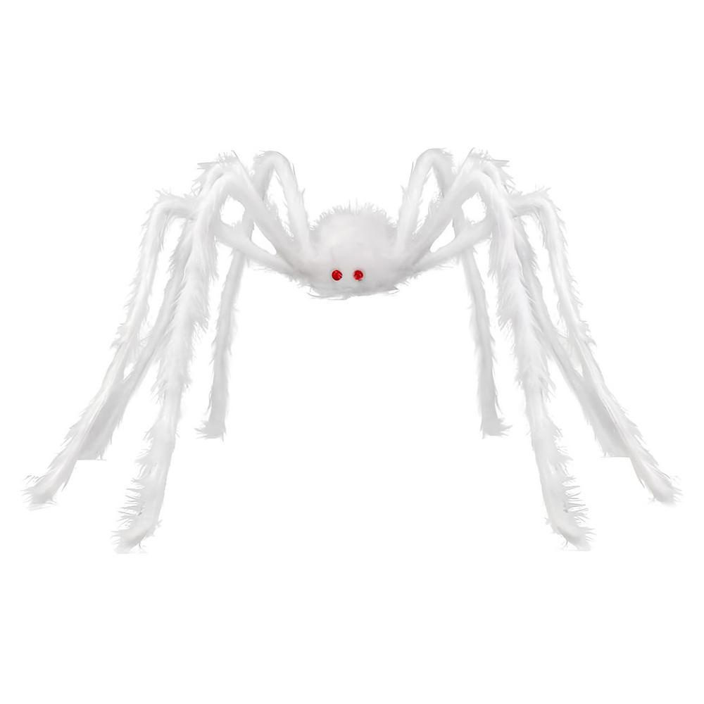 

Giant Spider Halloween Decorations Pranks Fuzzy Spider Halloween Decorations Home Giant Spiders Props Creepy Large Spider білий