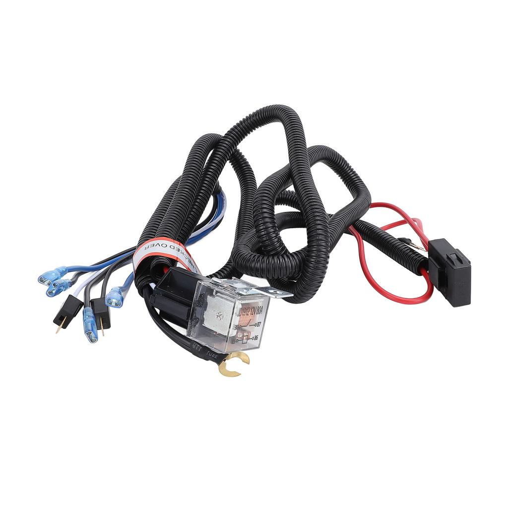 Horn Wiring Harness Relay Kit 80A 4 Pin Spst Normally Open Speaker Wiring Harness Relay Kit for Car Truck SUV RV ATV