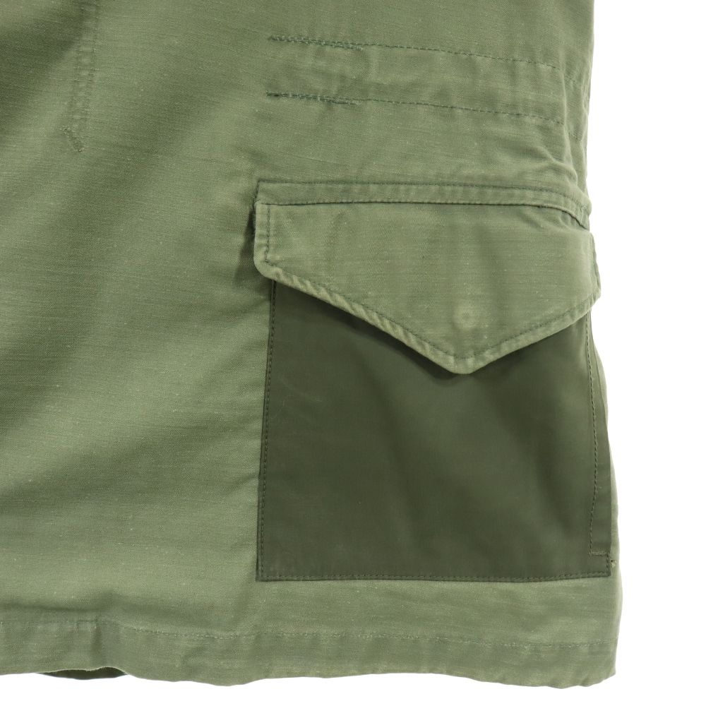 Needles Rebuild Militærkåpe S khaki laget i Japan Herre Brukt