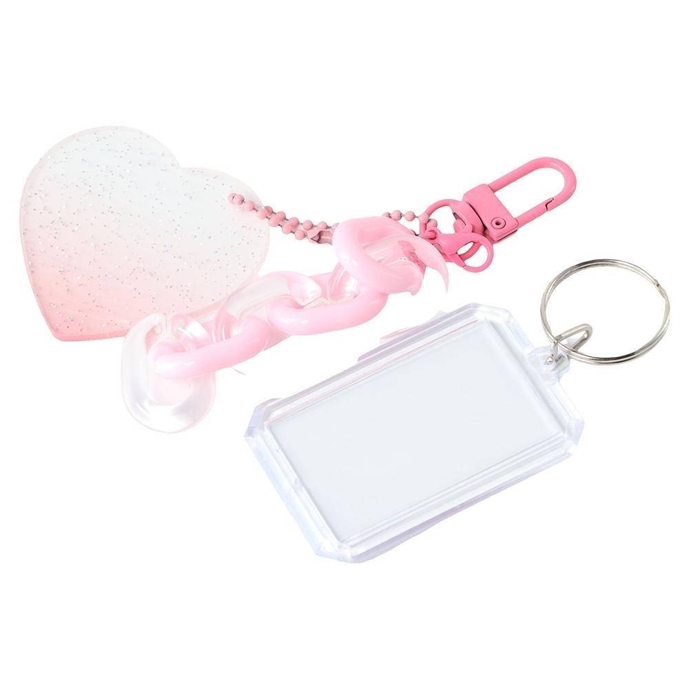 Card Case Collect Idol Photo Sleeves Card Sleeves Photocard Holder Keychain ID Holder Pendant
