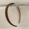 Women Headband Anti-Slip Inner Side Sponge Filling Handmade Knitting Hair Hoop