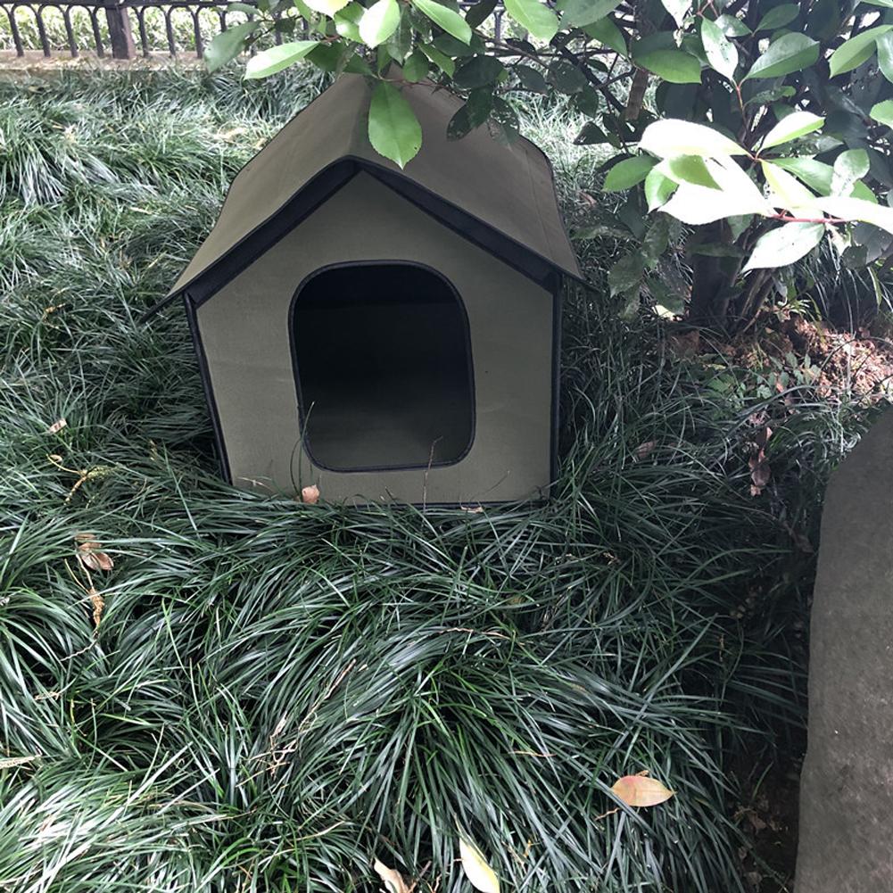 Foldable Cat House Outdoor Waterproof Rainproof Detachable Pet Cave Nest Tent Accessories For Kitten Puppy