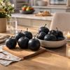 Realistic Simulation Black Pear Handicrafts Fake Fruit Models  Garden Decoration