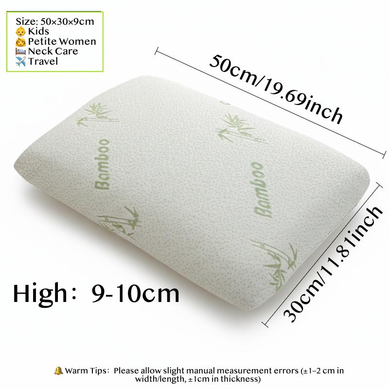 Bamboo Fiber Memory Pillow Slow Rebound Travel Pillow Protecting The Cervical Spine Neck Pillows for Sleeping Pillow for Bedroom