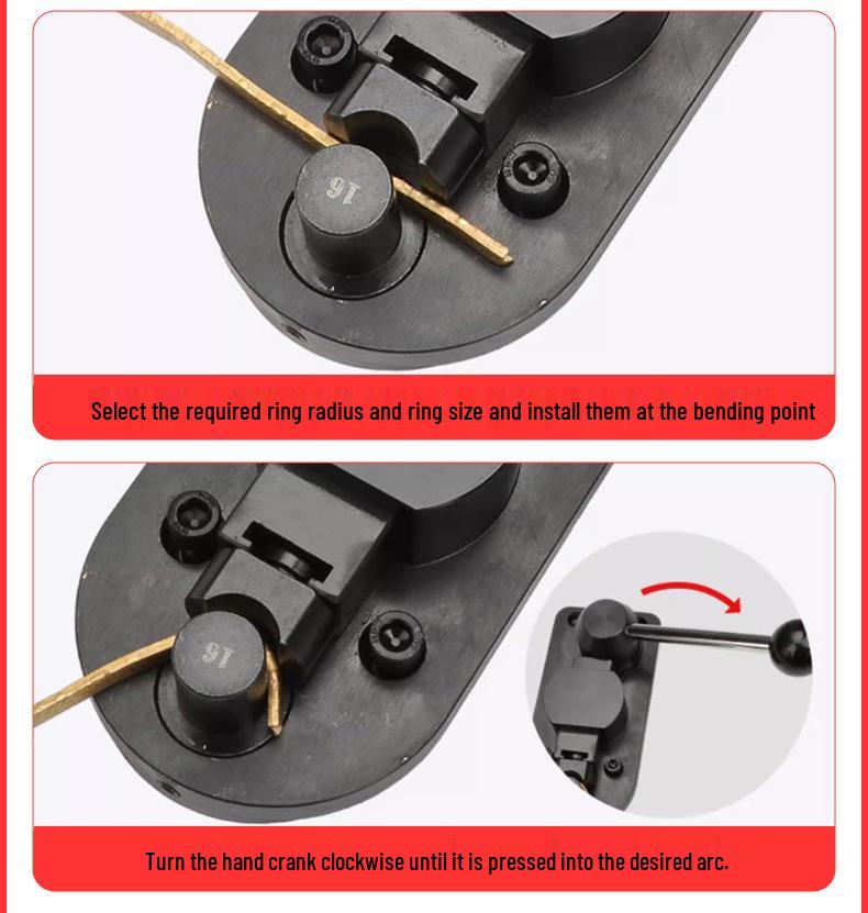 Ring Bender Crimping & Rolling Machine Kit for Gold, Silver, Copper Forming & Repair
