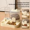 Automatic Cat Feeder and Water Dispenser Set Large Capacity Pet Food Bowl for Cats Dogs Dry Wet Separation