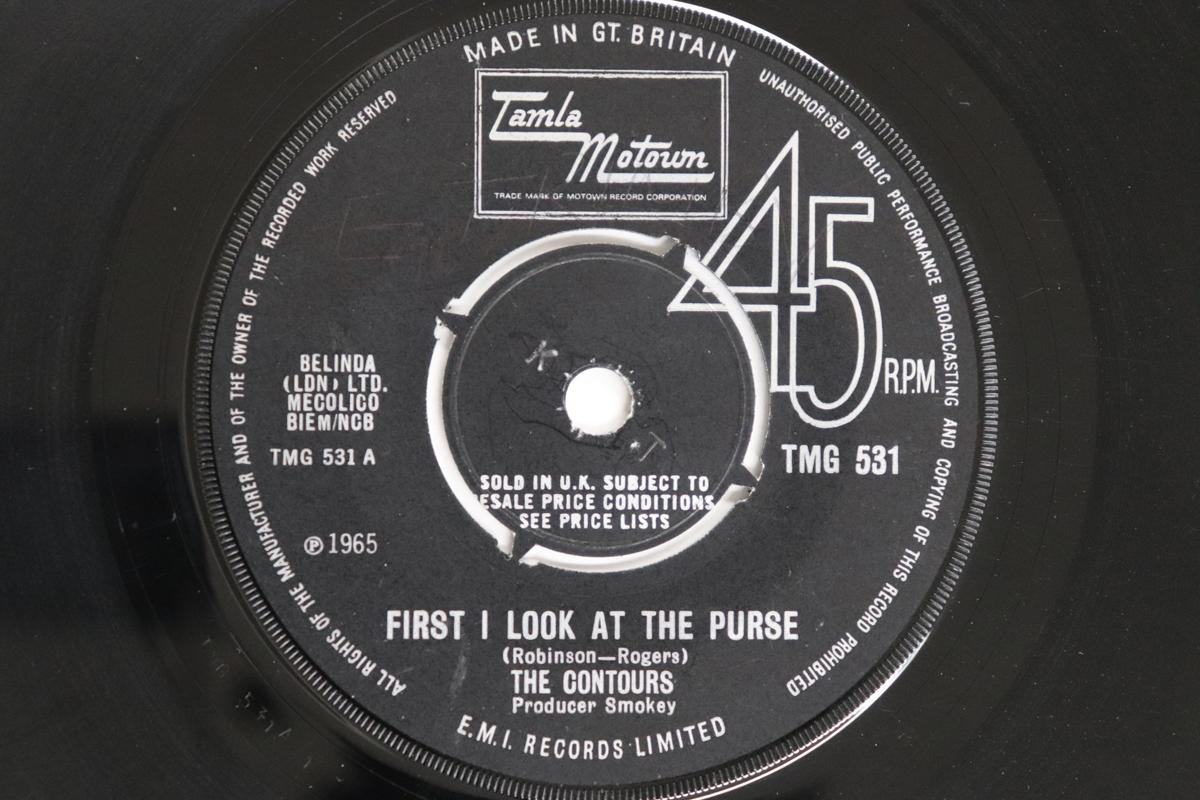 

7inch Record CONTOURS - First I Look At The Purse / Searchi TMG531 TAMLA MOTOWN 1965 UK Soul/Funk Used