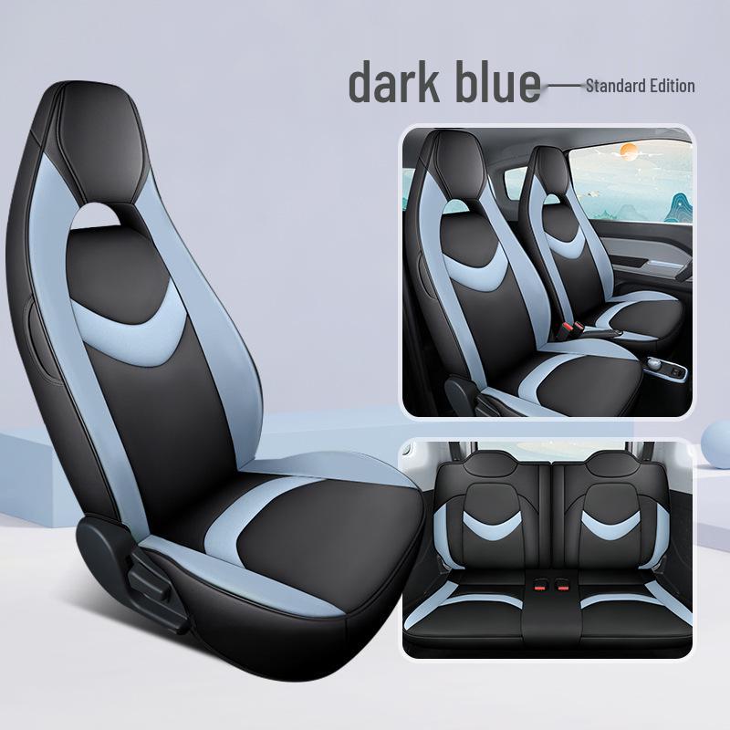 All-Season Chery QQ Ice Cream Car Seat Covers: Full Coverage Waffle Cone Milkshake Design