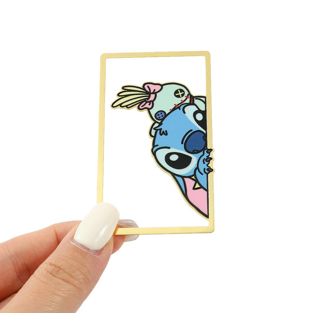 Roztomilá záložka Stitch pro dárky pro milovníky knih, fanoušky Disney, kawaii Stitch sponka na papír na stránku knihy, značka pro přátele, děti, čtenářské potřeby