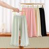 Girls' Bell Bottom Pants Summer Children's Ice Silk Wide Leg Pants Ruffled Casual Pants