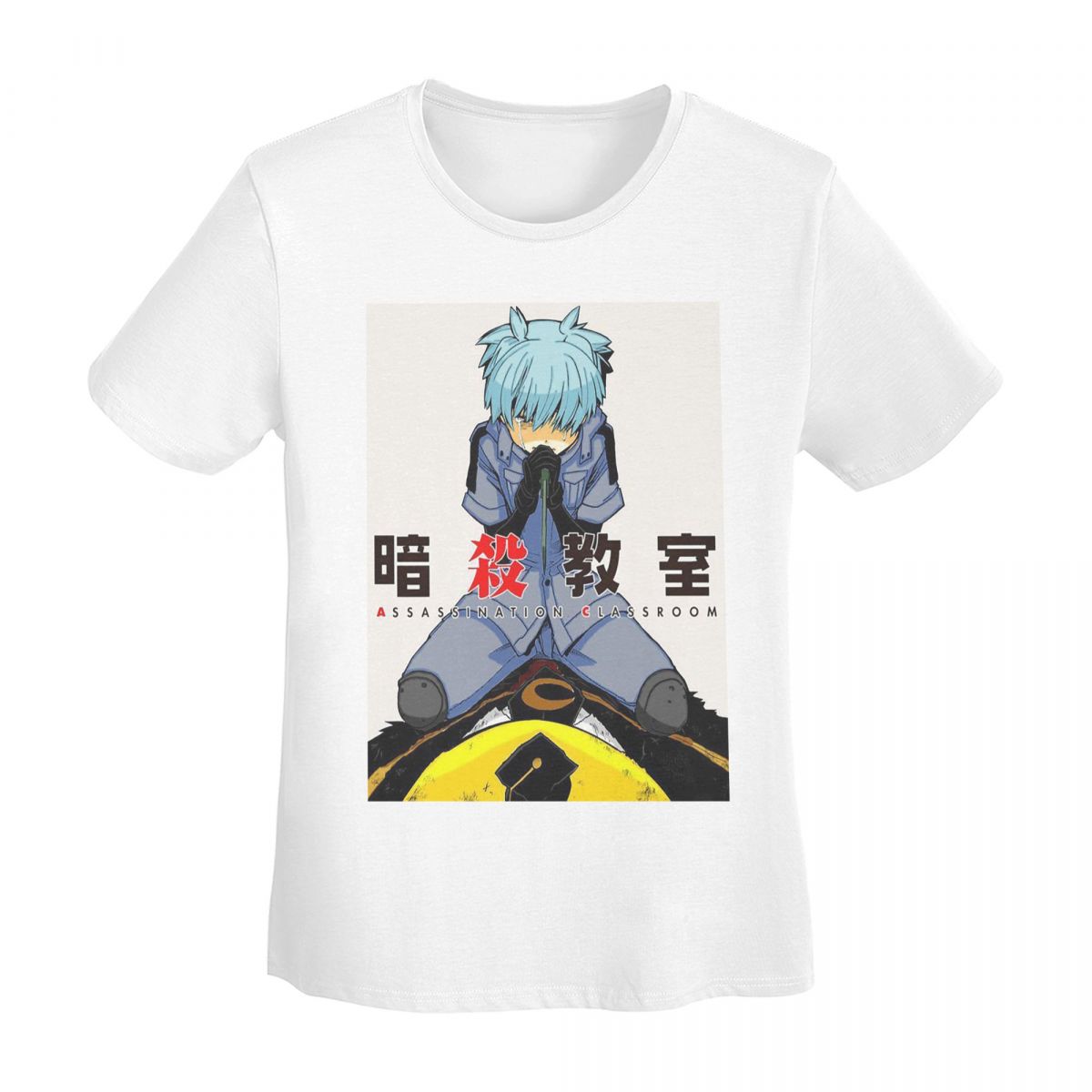 

Assassination Classroom Octopus Koro Sensei TShirt Women Short Sleeve T Shirts Crew Neck Clothing Cotton Summer Tees Streetwear S