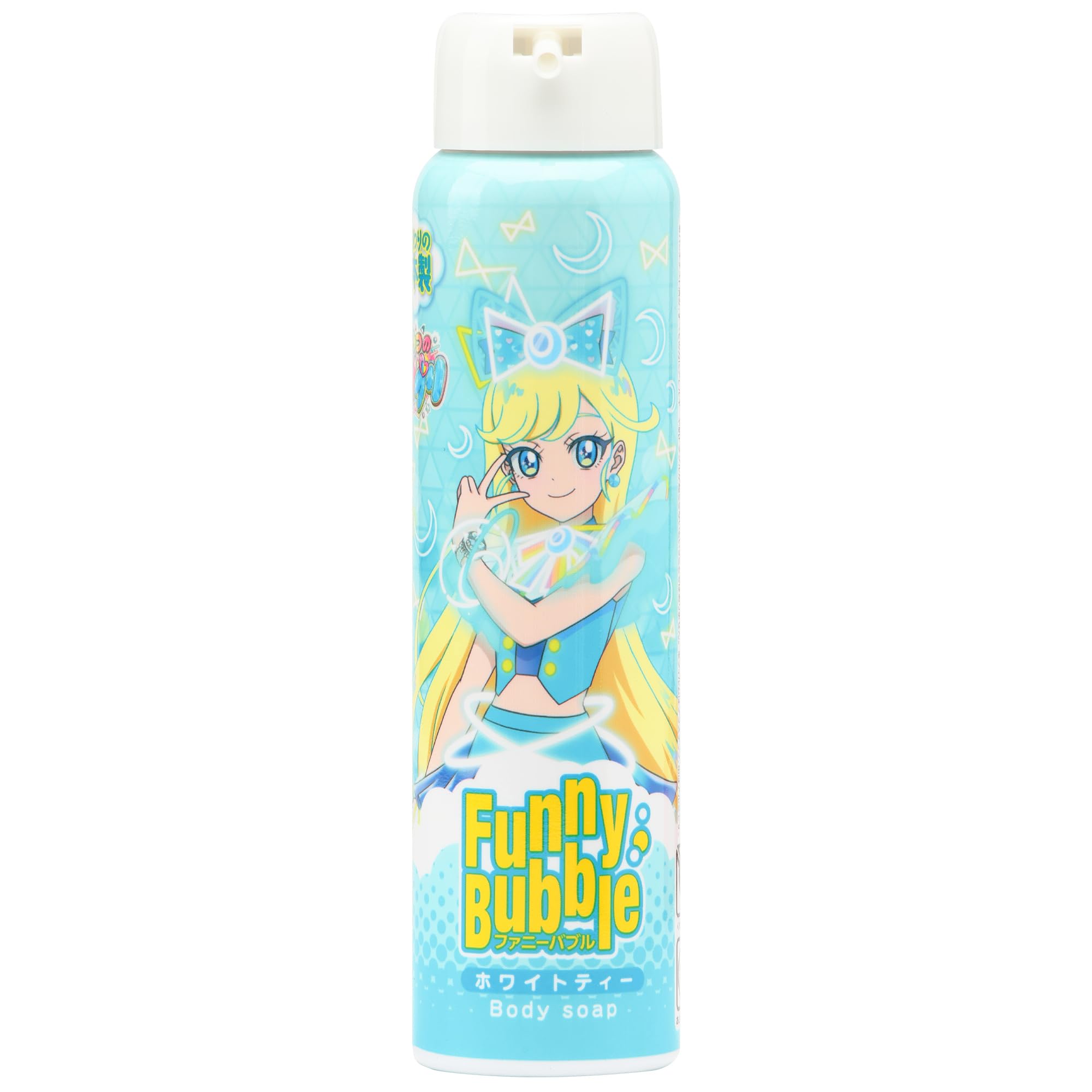 

Funny Bubble Eye Print Mitsuki Secret Friends White Tea Scent Blue 1 bottle 100g Plant-based Mildly Acidic Made in Japan