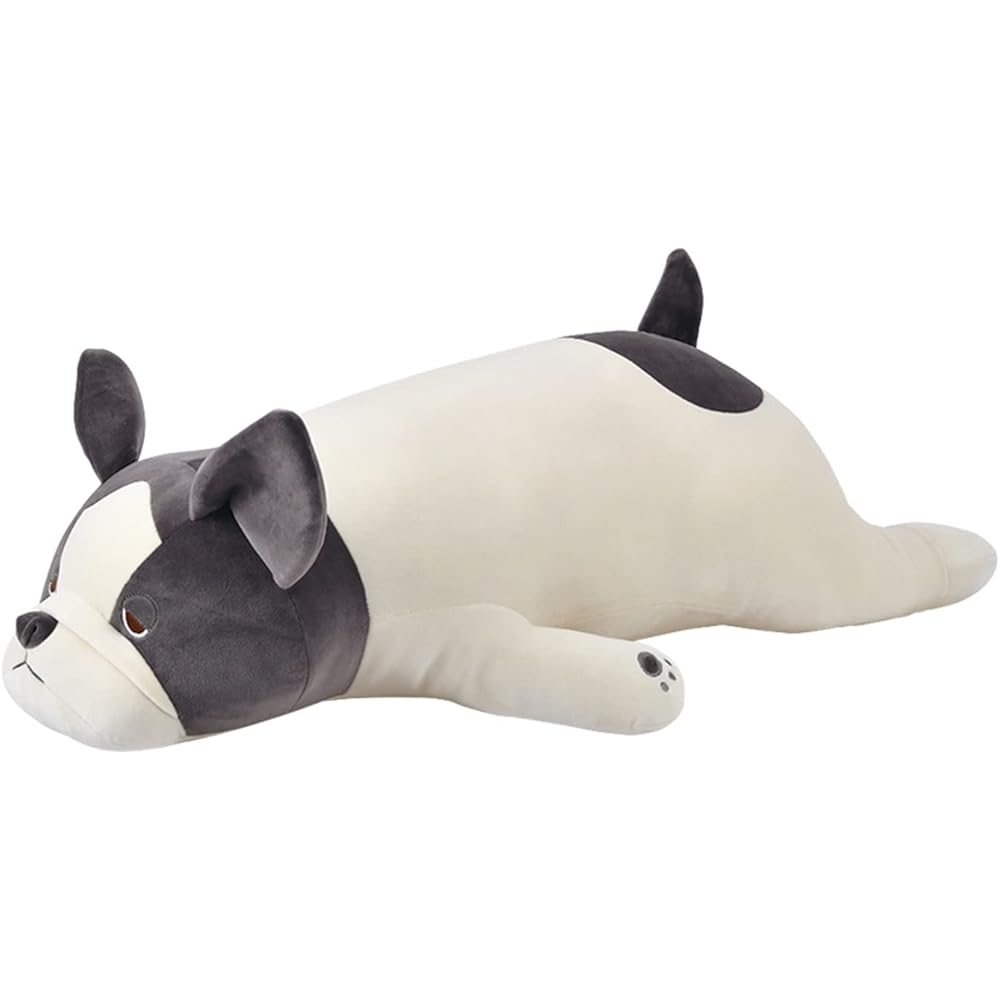 Ribuhato Premium Nemu Nemu Animals French Bulldog Plush Pillow 66cm Soft Cuddly Stuffed Toy