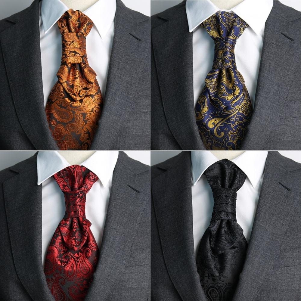Gravatas Groom Neck Wear Ascots Wedding Necktie Gentleman Classic Business Formal Tie Cosplay
