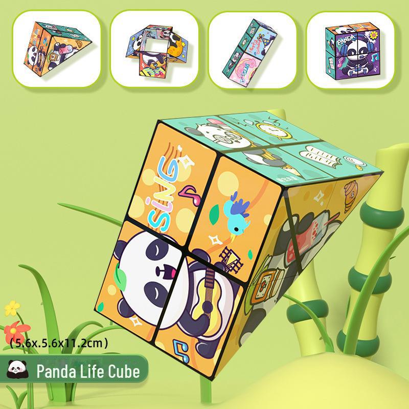 Panda Magic 3D Infinite Folding Cube - Children's Educational Geometric Toy