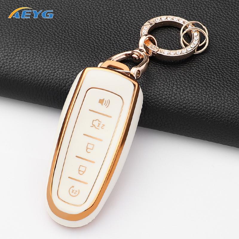 New Soft Tpu Car Key Case Cover Shell For Ford Explorer Edge Escape Flex Taurus 2011 2012 2013 2014 5 Buttons Accessories