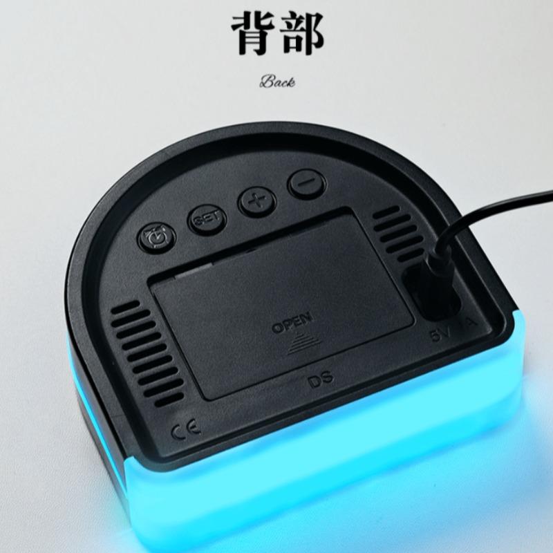 Nordic LED Display Electronic Alarm Clock Creative Ambient Light Multi-functional Decorative Table Clock Bedroom Wake-up Watch