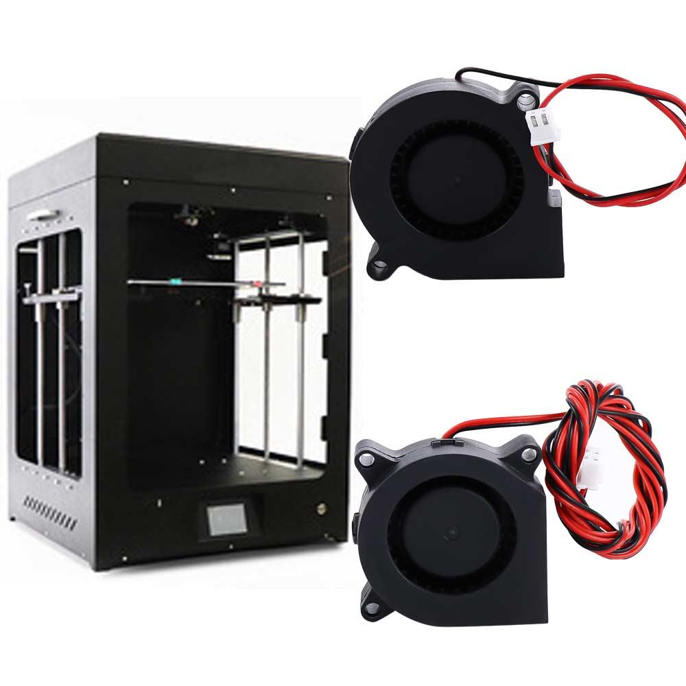 DC Cooler Blower 2-pin Black 3D Printer Cooling Fan Centrifugal Blower Cooling Fan Cooling Radiator