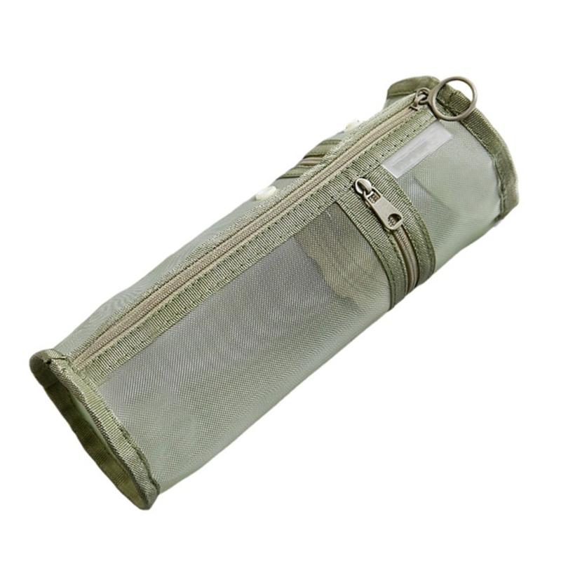 

Пенал большой вместимости, сетчатый пенал, пенал в японском стиле, школьные и офисные принадлежности зелёный