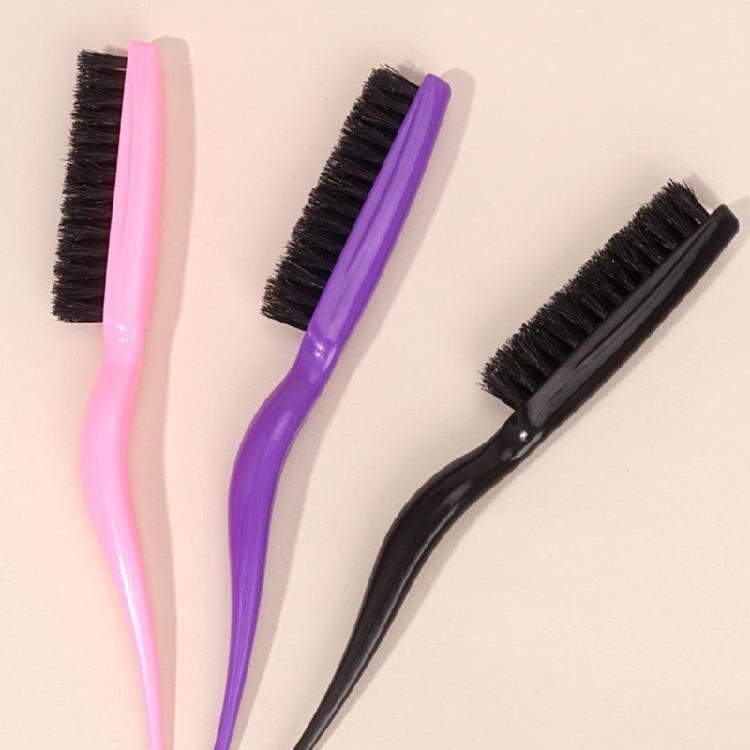 Boar Bristle Brush Comb Hair Teasing Brush for Women Men Salon Boar Bristle Comb