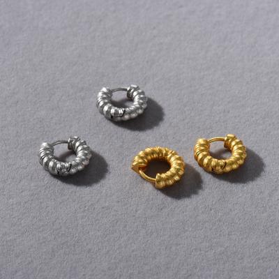 New Product Retro Personality Unique Twist Ear Buckle Earrings High Sense Temperament Versatile Fashion Earrings