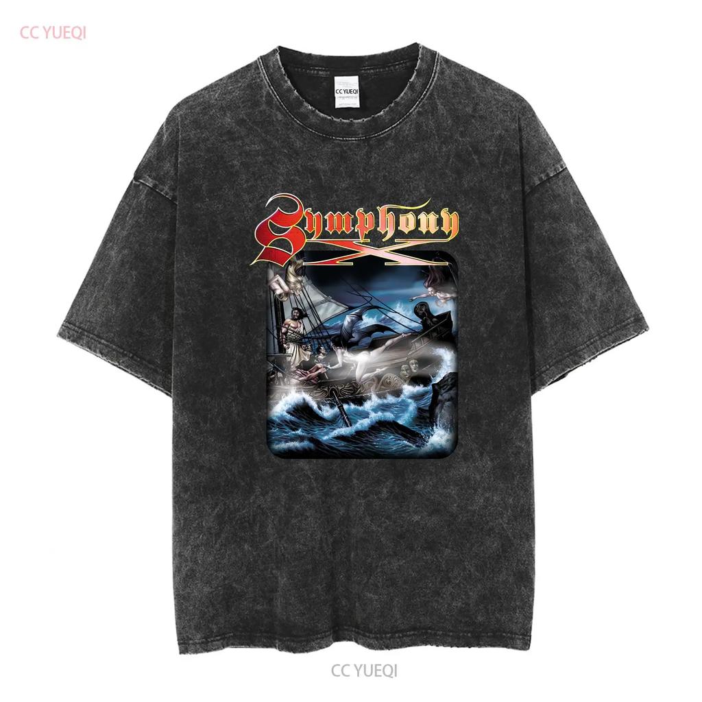Vintage 2005 Symphony X T Shirt Large Gigantour Vintage Washed Unisex Fashion Streetwear Homme Versatile Casual Stretched