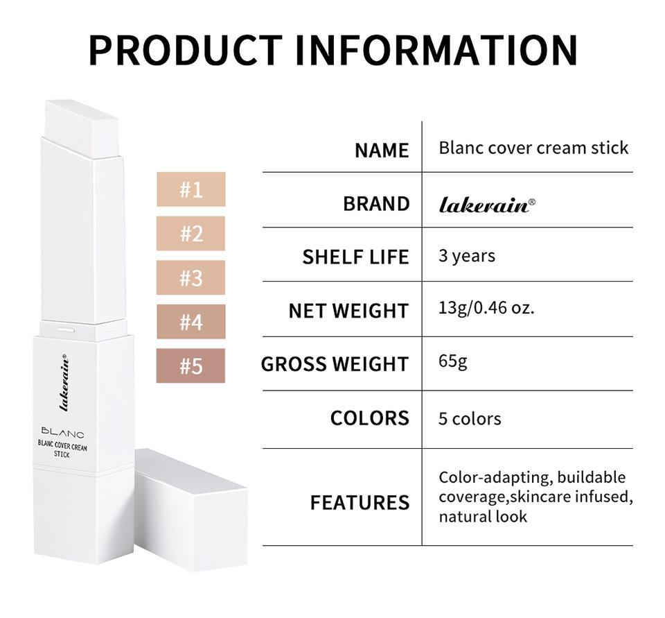 Lakerain 5-Color Changing Foundation & Concealer Stick