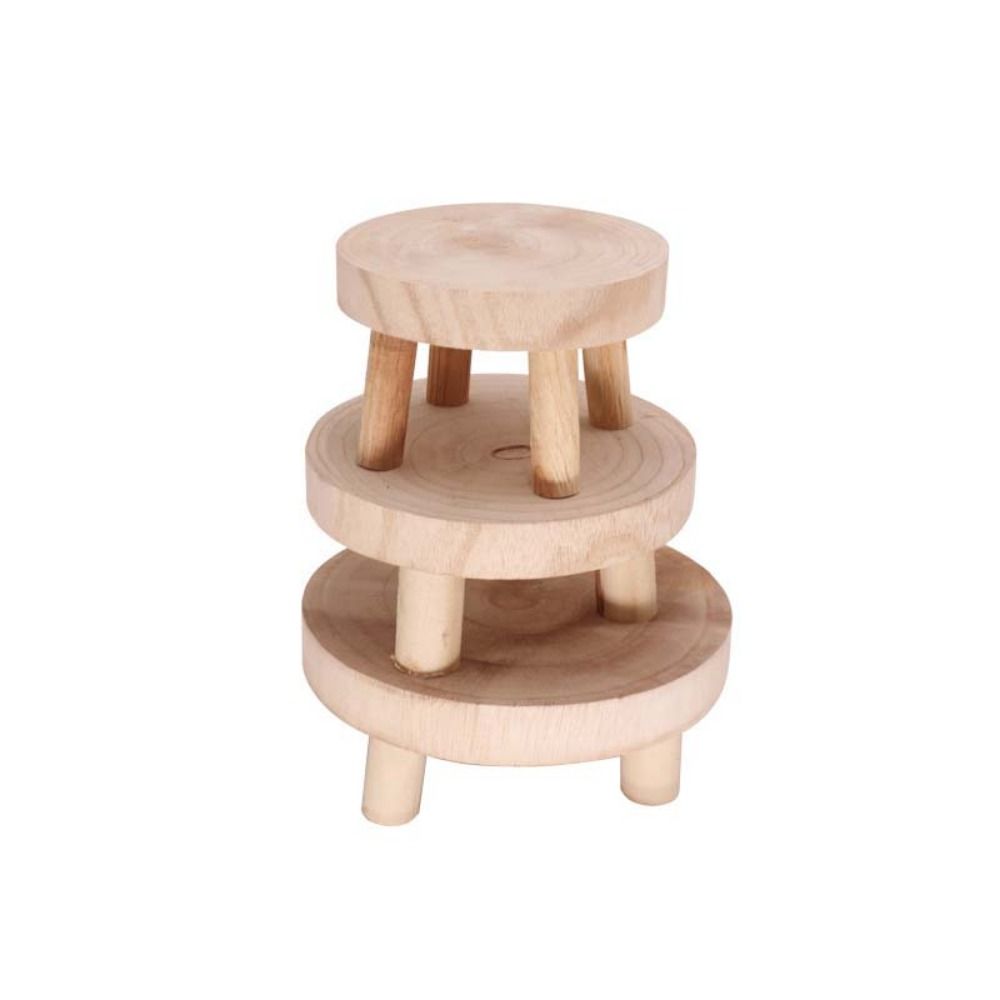 Innen Außen Anzeige Sukkulenten Blumentopf Basis Hocker Holz Pflanzenständer Regal Blumentopf Halter