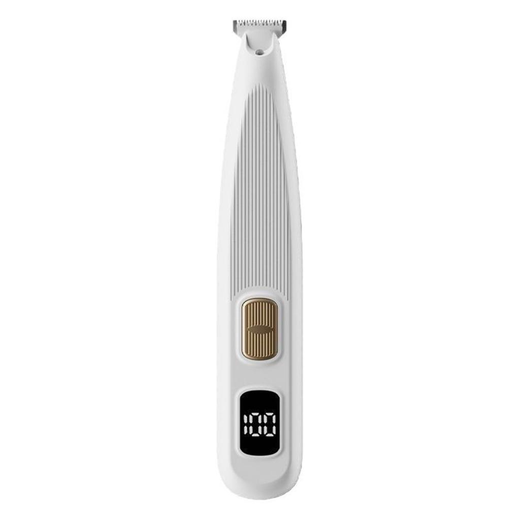 Pet Hair Trimmer Low Noise USB Rechargeable Waterproof Pet Hair Shaver with LED Light for Dogs and Cats