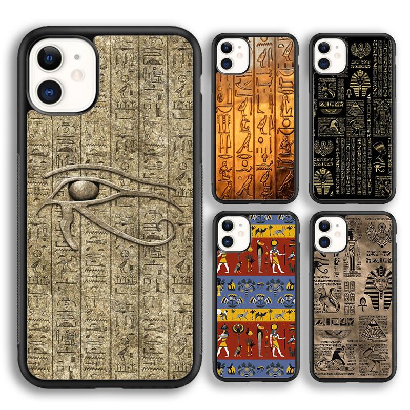 Ancient Egyptian Hieroglyphic soft Phone Case Cover For iPhone 17 Air 16 15 14 plus 11 12 13 pro max coque Fundas