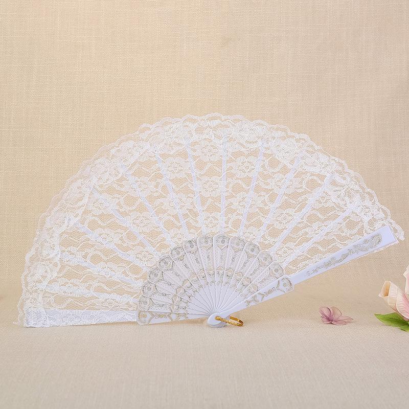 1Pc Chinese Ancient Style Flower Women Folding Fan with Tassel Fringe Hanfu Cheongsam Dance Fan Photo Props Summer Handheld Fan