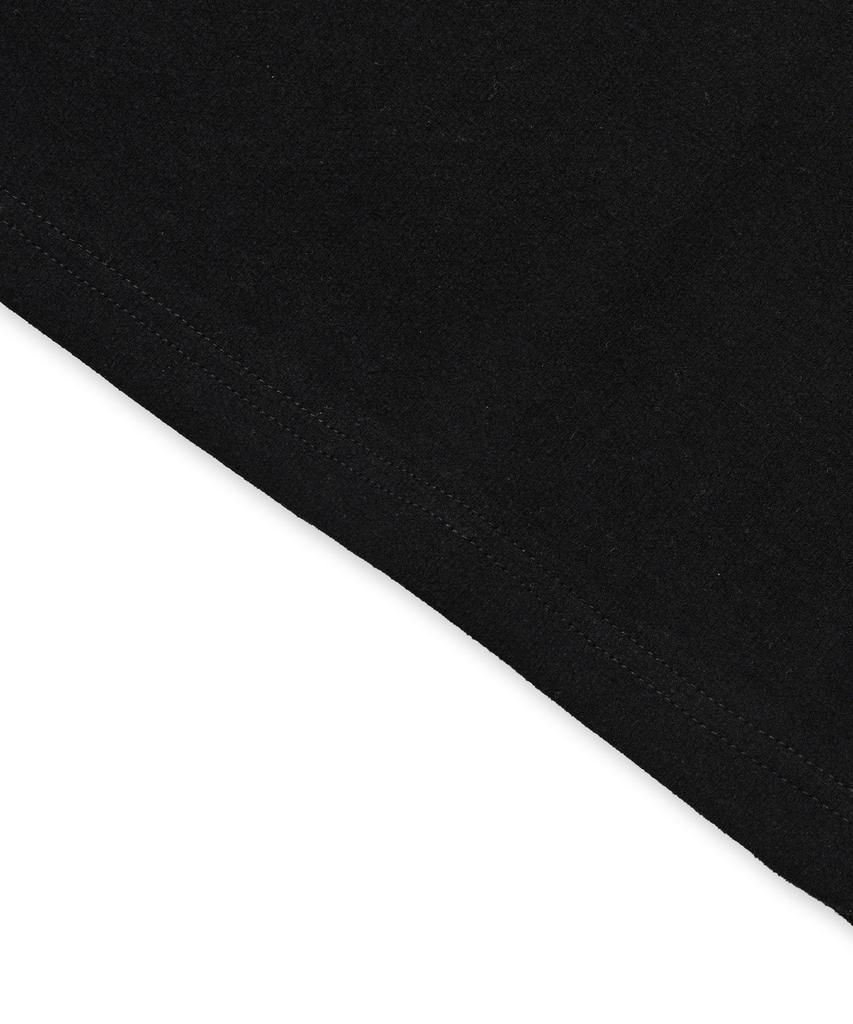 BROWNBREATH Stamp Mesh Tag Tee - Black