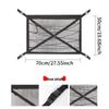 Car Roof Storage Mesh Pocket with Cross Direct Buckle - Dual Use Net for Car Roof Storage