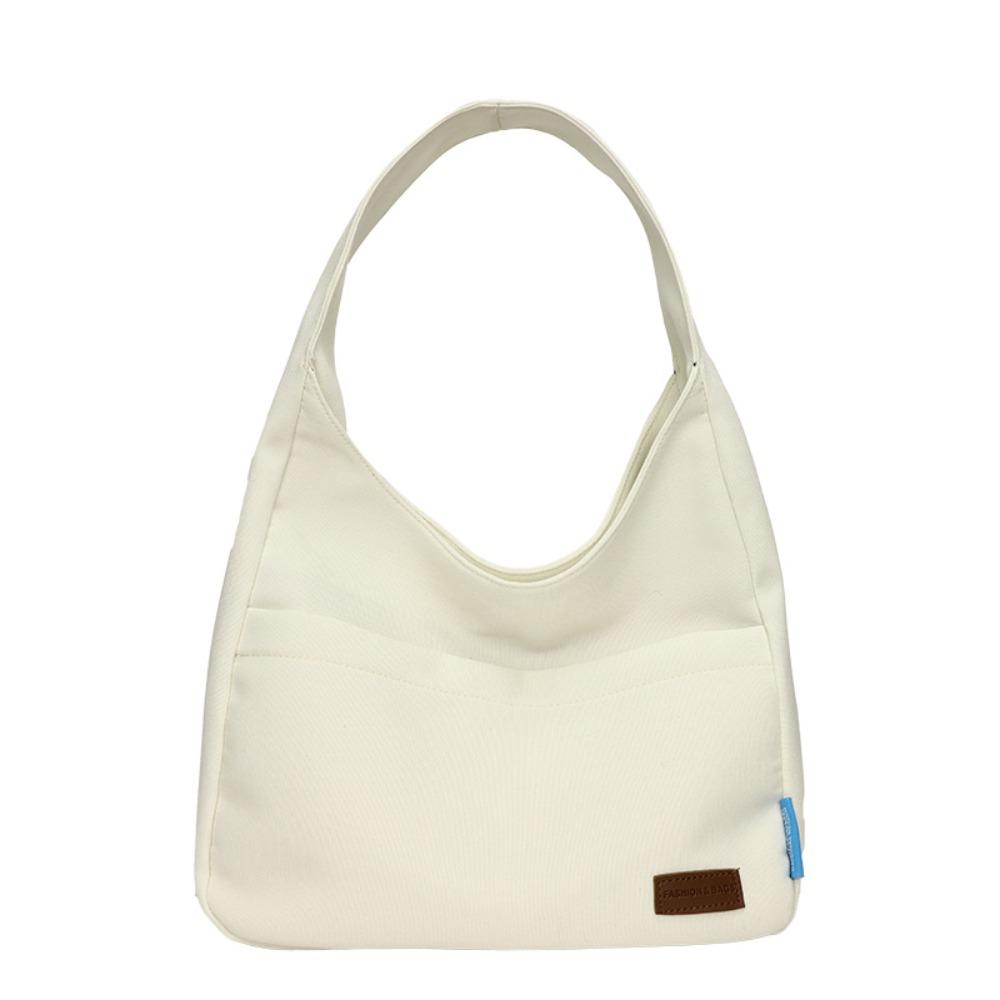 

Large Capacity Canvas Shoulder Bag Waterproof Teens School Bag Versatile Simple Tote Bags School