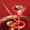 Creative spiral straws, cocktails, bars, parties, martinis, champagne, coupons, vase, charm.