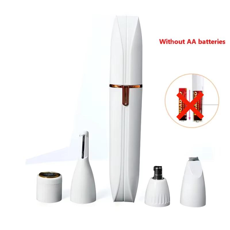 4 In 1 Womens Electric Eyebrow Trimmer Eye Brow Shaper Pencil Face Hair Remover For Women Automatic Eyebrow Shavers Pocketknife