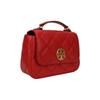 Tory Burch Tb-Willa Quilted Lambskin And Caviar Leather Shoulder Bag Crossbody Chain Bag Messenger Bag Tote Bag Mini Women Bags Red 82366-610