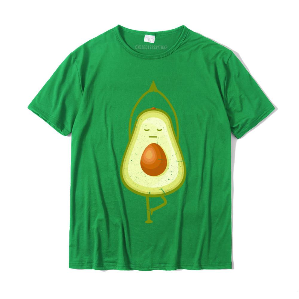 Avocado Yoga Funny Namaste Meditation Vegan Tees Fashion Unisex Tees Slim Fit T Shirts Cotton Casual