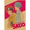 Retro Japanese Sports Anime Skateboard Poster - Infinite Mural Decoration
