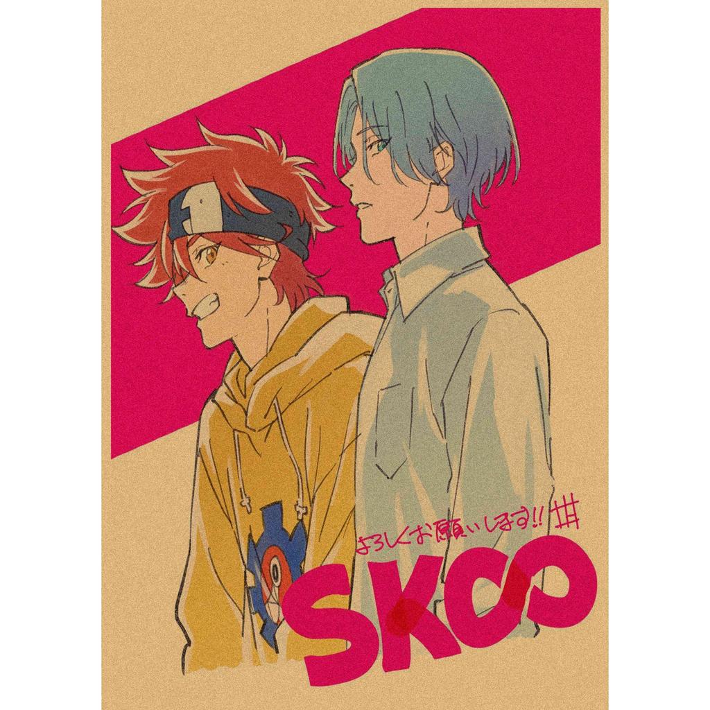 Retro Japanese Sports Anime Skateboard Poster - Infinite Mural Decoration