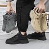 Fashion Casual Sneakers Men's Fashion Versatile Hiking Thick Soled Hiking Comfortable and Wear-resistant Outdoor Workwear Casual Shoes
