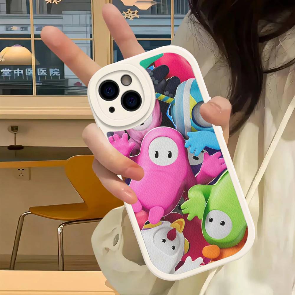F-Fall G-Guys Party Game Phone Case Hard Leather For IPhone 14 13 16 Mini 15 14 11 12 Pro Max Plus Fundas